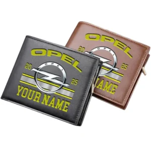 Opel Horizontal Leather Wallet, Gift For Opel Lovers, Gift For Him, Husband, Boyfriend CAR37030425102