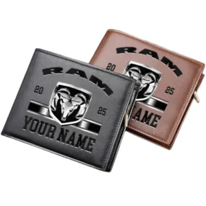 Ram Truck Horizontal Leather Wallet, Gift For Ram Truck Lovers, Gift For Him, Husband, Boyfriend CAR37030425110