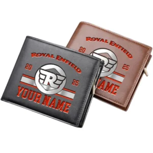 Royal Enfield Horizontal Leather Wallet, Gift For Royal Enfield Lovers, Gift For Him, Husband, Boyfriend CAR37030425113