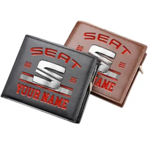 Seat Horizontal Leather Wallet, Gift For Seat Lovers, Gift For Him, Husband, Boyfriend CAR37030425117
