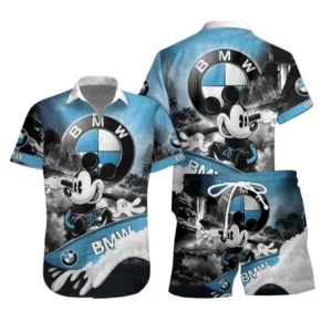 BMW Car Hawaiian Shirt Set, Gift For BMW Car Lovers, Gift For Him, Husband, Boyfriend CAR53030625007