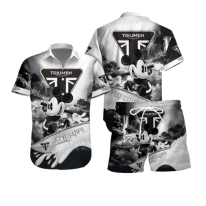 Triumph Motorcycles Hawaiian Shirt Set, Gift For Triumph Motorcycles Lovers, Gift For Him, Husband, Boyfriend CAR53030625114