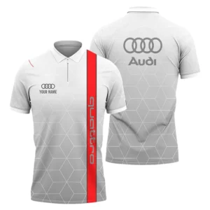 Audi Zipper Polo Shirt, Gift For Audi Lovers, Gift For Him, Husband, Boyfriend CAR93031025231