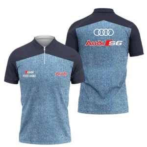 Audi Zipper Polo Shirt, Gift For Audi Lovers, Gift For Him, Husband, Boyfriend CAR93031025235