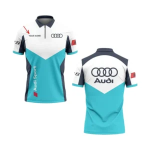 Audi Zipper Polo Shirt, Gift For Audi Lovers, Gift For Him, Husband, Boyfriend CAR93031025236