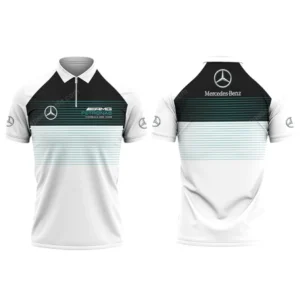 Mercedes AMG Zipper Polo Shirt, Gift For Mercedes AMG Lovers, Gift For Him, Husband, Boyfriend CAR93031025352