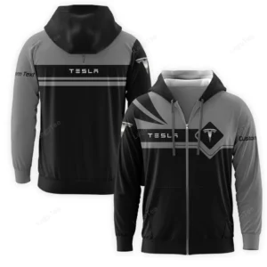 Tesla Zipper Hoodie, Gift For Tesla Lovers, Gift For Him, Husband, Boyfriend CAR9803032573