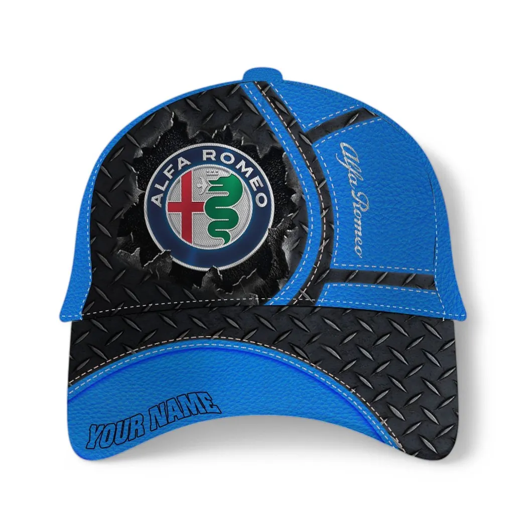 Alfa Romeo Classic Cap, Gift For Alfa Romeo Lovers, Gift For Him, Husband, Boyfriend - Blue CAR49021825000-1