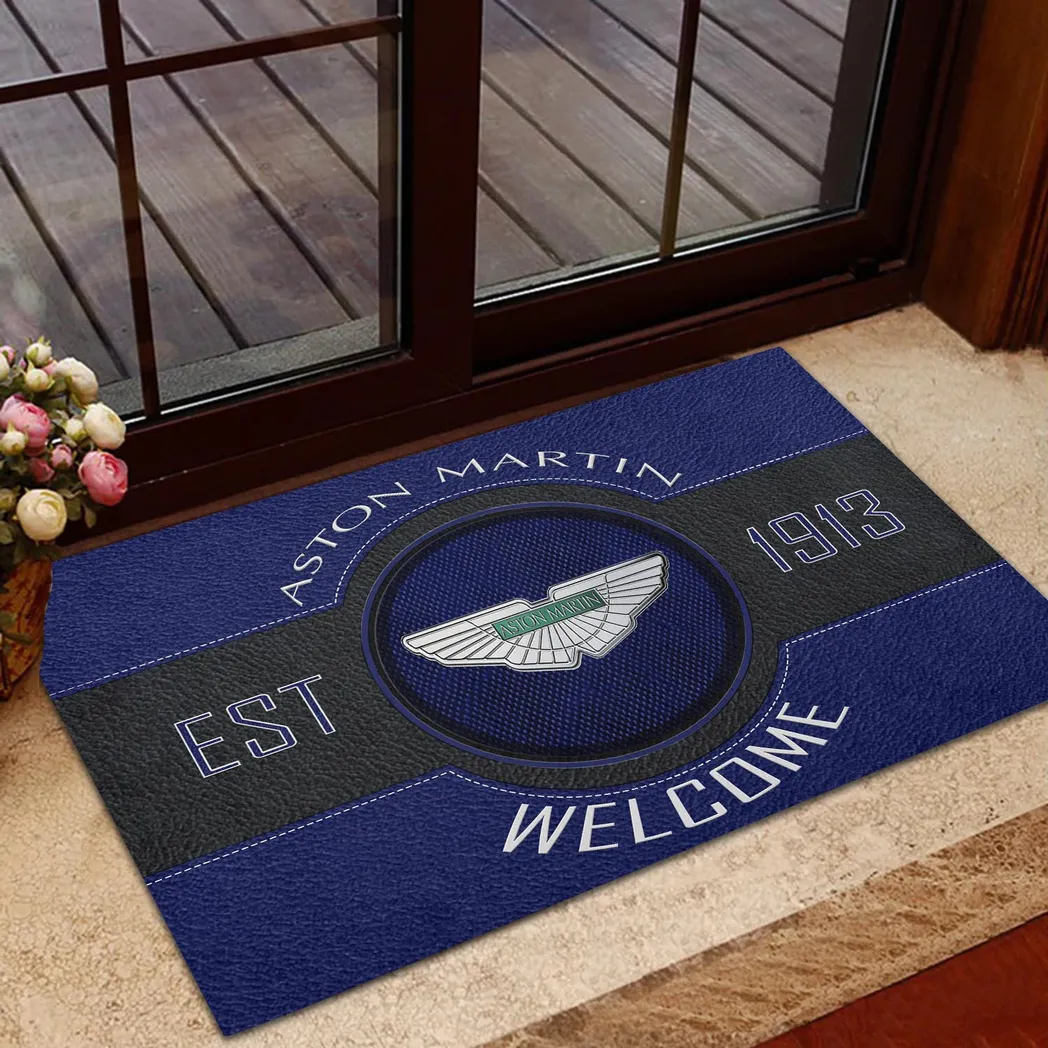 Aston Martin Doormat, Gift For Aston Martin Lovers, Gift For Him, Husband, Boyfriend CAR16902262502 - Blue