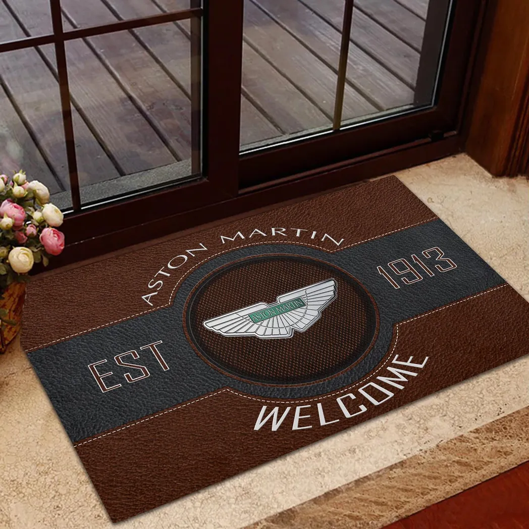 Aston Martin Doormat, Gift For Aston Martin Lovers, Gift For Him, Husband, Boyfriend CAR16902262502 - Brown