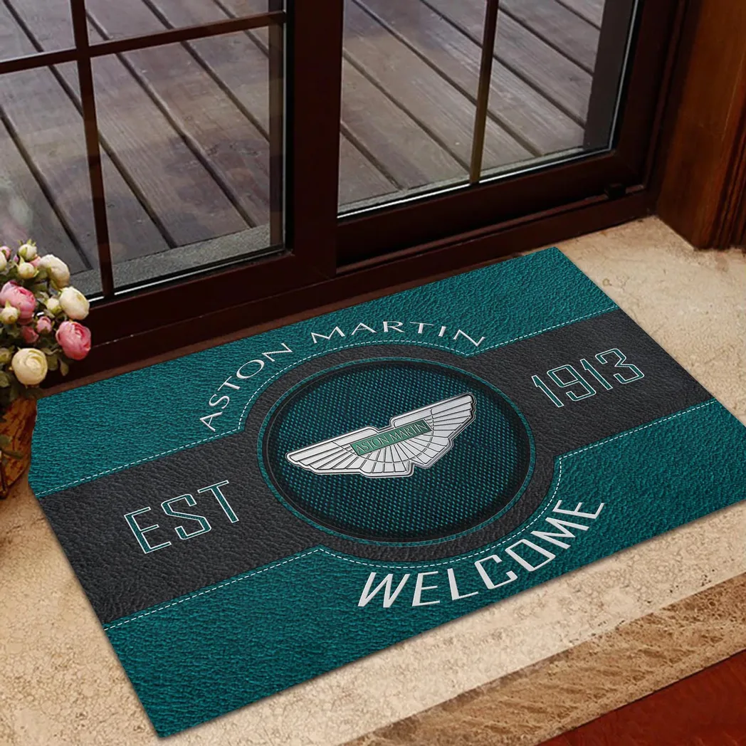 Aston Martin Doormat, Gift For Aston Martin Lovers, Gift For Him, Husband, Boyfriend CAR16902262502 - Cyan
