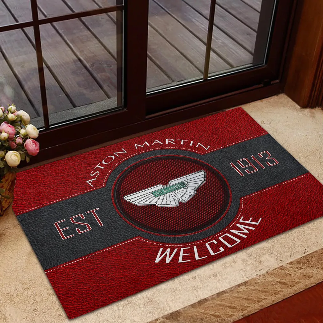 Aston Martin Doormat, Gift For Aston Martin Lovers, Gift For Him, Husband, Boyfriend CAR16902262502 - Red