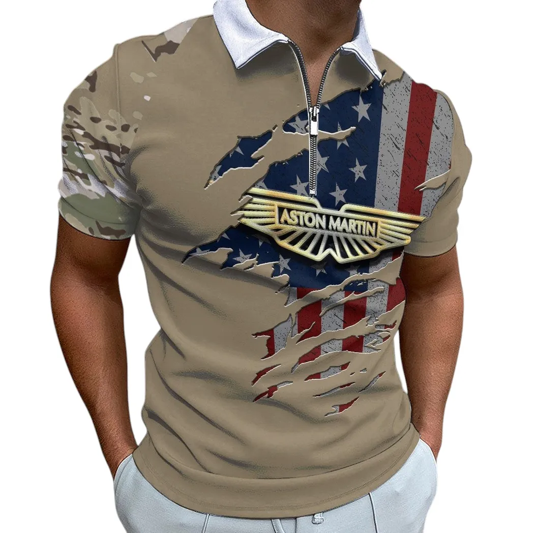 Aston Martin Zipper Polo Shirt, Gift For Aston Martin Lovers, Gift For Him, Husband, Boyfriend CAR340213002-1