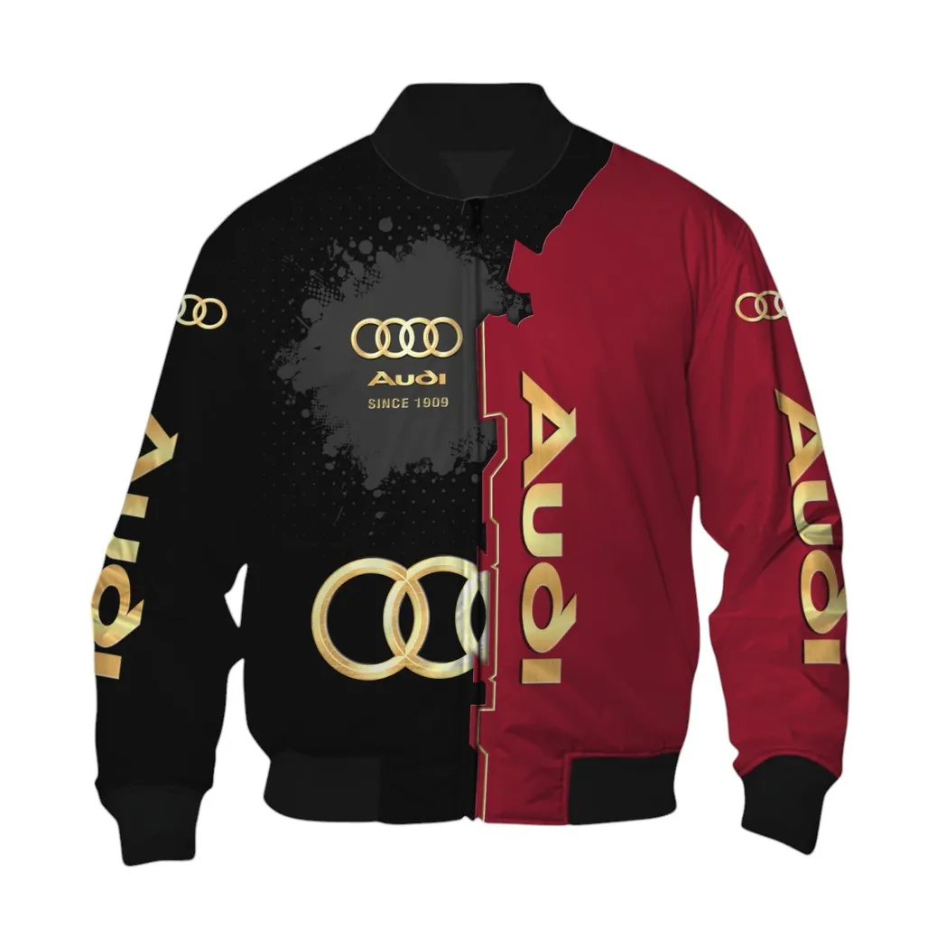 Audi Bomber Jacket, Gift For Audi Lovers, Gift For Him, Husband, Boyfriend CAR44021725002-6
