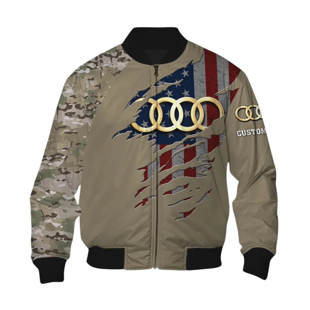 Audi Bomber Jacket, Gift For Audi Lovers, Gift For Him, Husband, Boyfriend CAR46021725004-6
