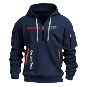 Audi Half Zip Hoodie For Men, Gift For Him, Husband, Boyfriend - Navy CAR112021425555-4