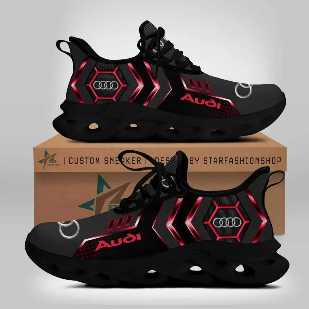 Audi Max Soul Shoes, Gift For Audi Lovers, Gift For Him, Husband, Boyfriend CAR64022025005 - Black