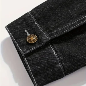 Avanti Motor Denim jacket CAR1901132047, CAR All Over Print Denim jacket - Black