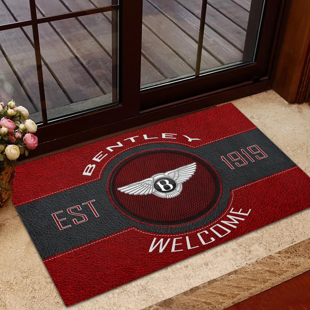 Bentley Doormat, Gift For Bentley Lovers, Gift For Him, Husband, Boyfriend CAR16902262504 - Red