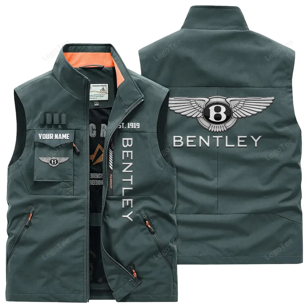 Bentley Outdoor Sleeveless Vest, Gift For Bentley Lovers, Gift For Him, Husband, Boyfriend - Bean Green CAR132021325912-2