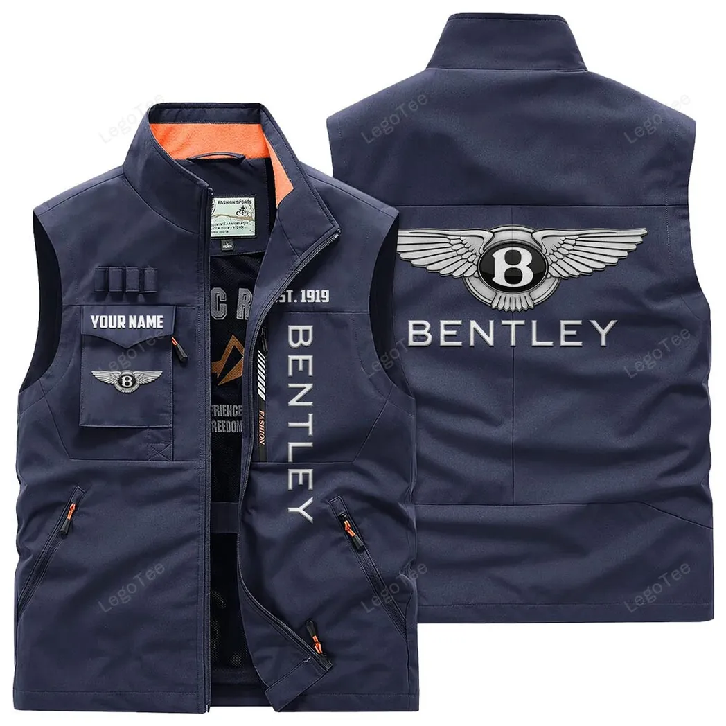 Bentley Outdoor Sleeveless Vest, Gift For Bentley Lovers, Gift For Him, Husband, Boyfriend - Navy CAR132021325912-5