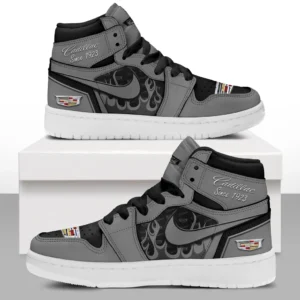 Cadillac Air Jordan 1 High Sneakers, Nike Sneaker For Cadillac Lovers CAR311032125669 - Gray