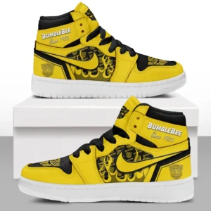 Bumblebee Air Jordan 1 High Sneakers, Nike Sneaker For Bumblebee Lovers CAR311032125671 - Yellow