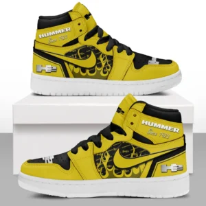 Hummer H2 Air Jordan 1 High Sneakers, Nike Sneaker For Hummer H2 Lovers CAR311032125681 - Yellow
