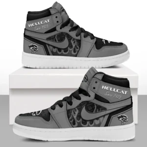 Hellcat Air Jordan 1 High Sneakers, Nike Sneaker For Hellcat Lovers CAR311032125709 - Gray