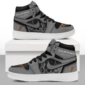 Cupra Air Jordan 1 High Sneakers, Nike Sneaker For Cupra Lovers CAR311032125713 - Gray