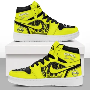 Opel Air Jordan 1 High Sneakers, Nike Sneaker For Opel Lovers CAR311032125718 - Yellow