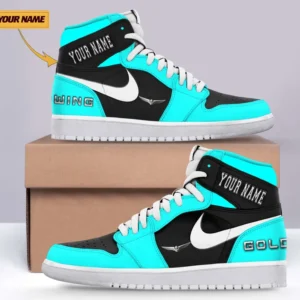 Honda Gold Wing Air Jordan 1 High Sneakers, Nike Sneaker For Honda Gold Wing Lovers CAR317032225689 - Cyan