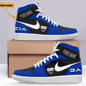 Dacia Air Jordan 1 High Sneakers, Nike Sneaker For Dacia Lovers CAR317032225693 - Blue