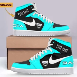 Dacia Air Jordan 1 High Sneakers, Nike Sneaker For Dacia Lovers CAR317032225693 - Cyan