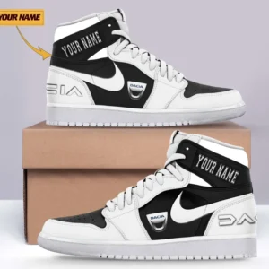 Dacia Air Jordan 1 High Sneakers, Nike Sneaker For Dacia Lovers CAR317032225693 - White
