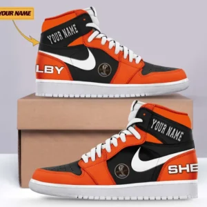 Shelby Air Jordan 1 High Sneakers, Nike Sneaker For Shelby Lovers CAR317032225727 - Orange