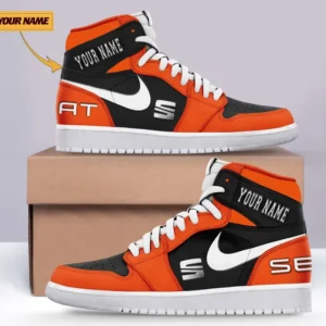 Seat Air Jordan 1 High Sneakers, Nike Sneaker For Seat Lovers CAR317032225729 - Orange