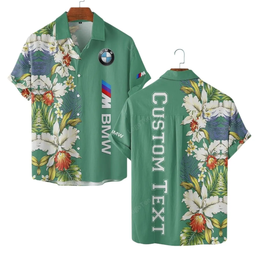 BMW M Hawaiian Shirt For Men, Gift For BMW M Lovers, Gift For Him, Husband, Boyfriend CAR1230304008 - Green