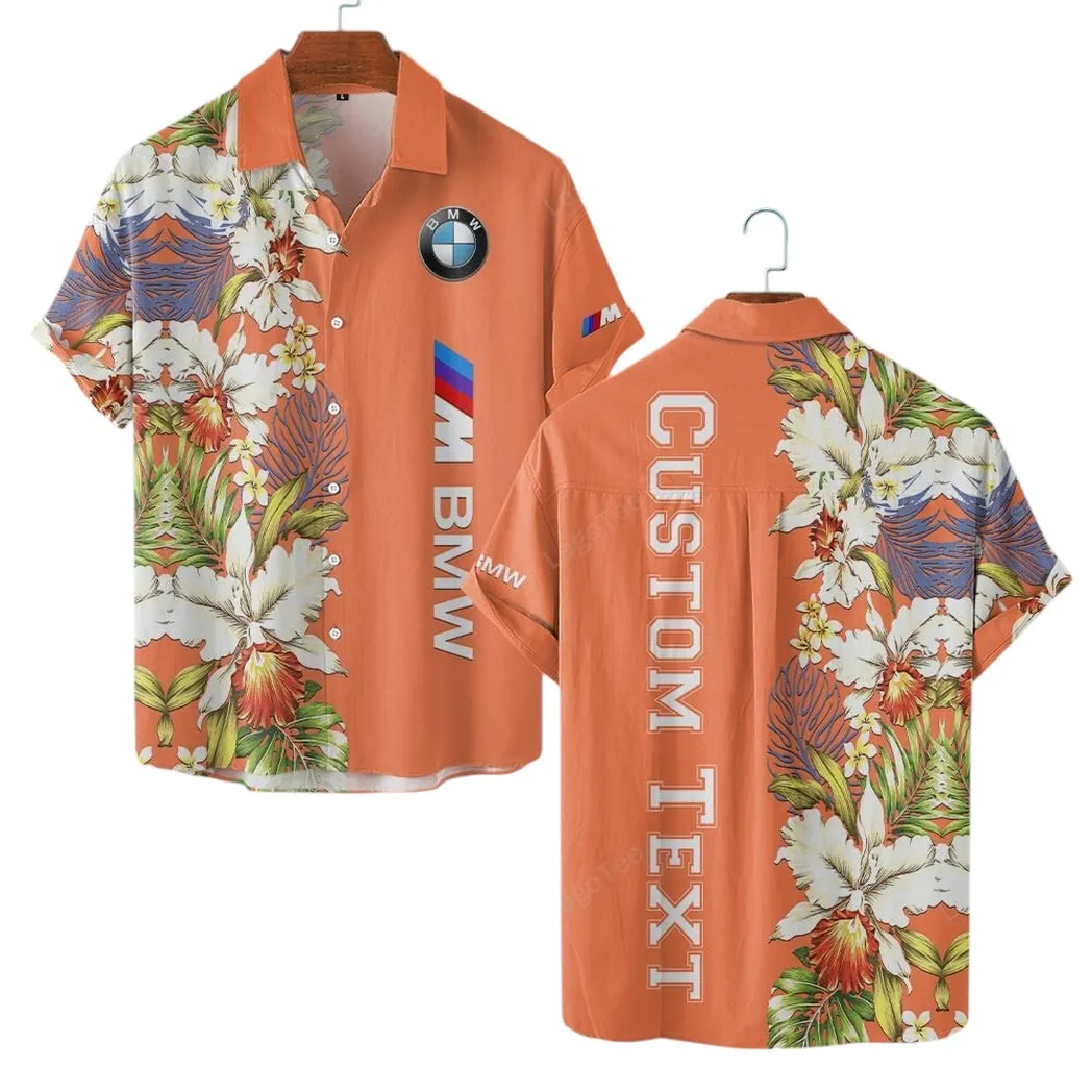 BMW M Hawaiian Shirt For Men, Gift For BMW M Lovers, Gift For Him, Husband, Boyfriend CAR1230304008 - Orange