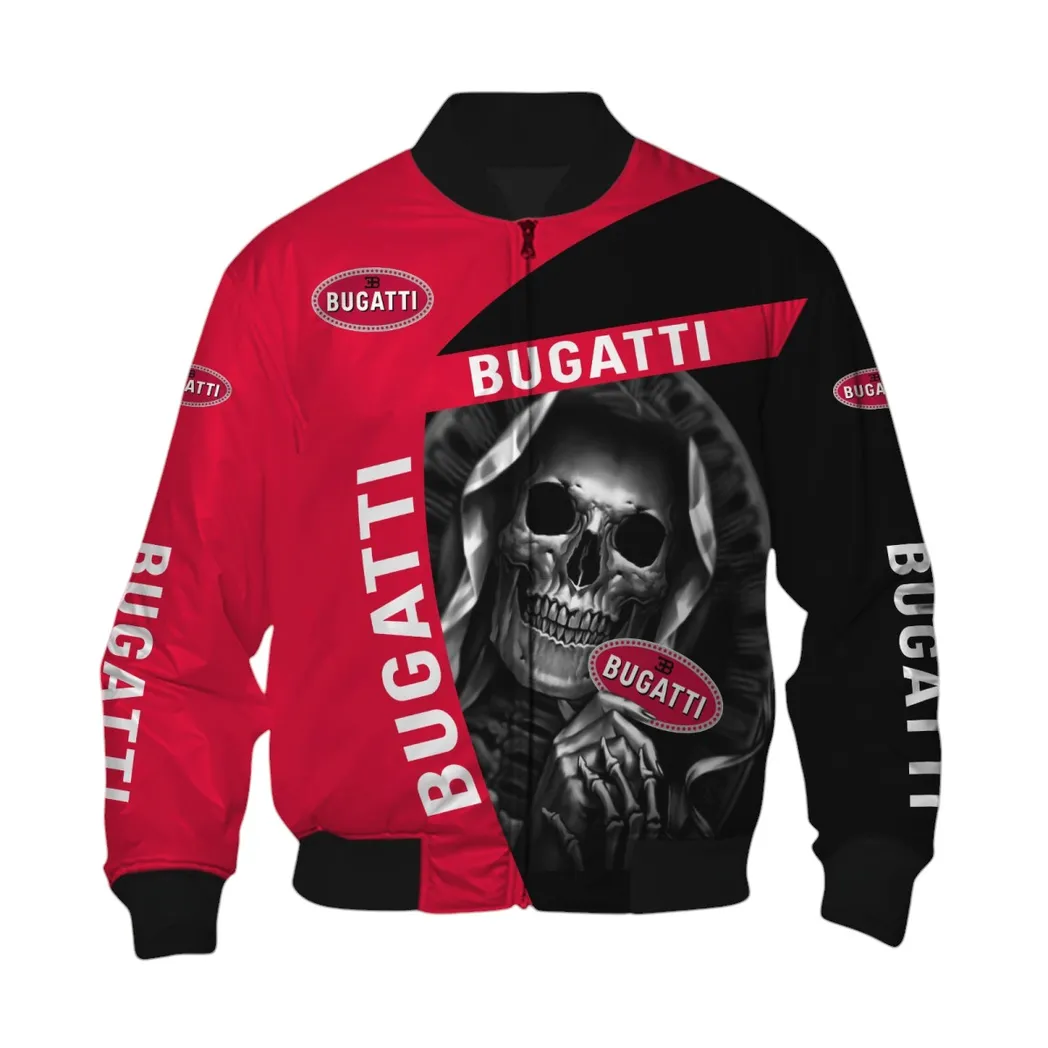 Bugatti Bomber Jacket, Gift For Bugatti Lovers, Gift For Him, Husband, Boyfriend CAR6702212584