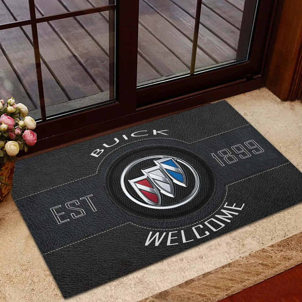 Buick Doormat, Gift For Buick Lovers, Gift For Him, Husband, Boyfriend CAR16902262507 - Black