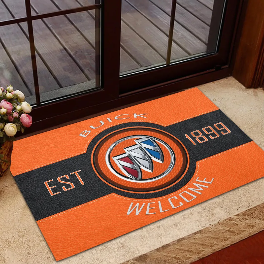 Buick Doormat, Gift For Buick Lovers, Gift For Him, Husband, Boyfriend CAR16902262507 - Orange