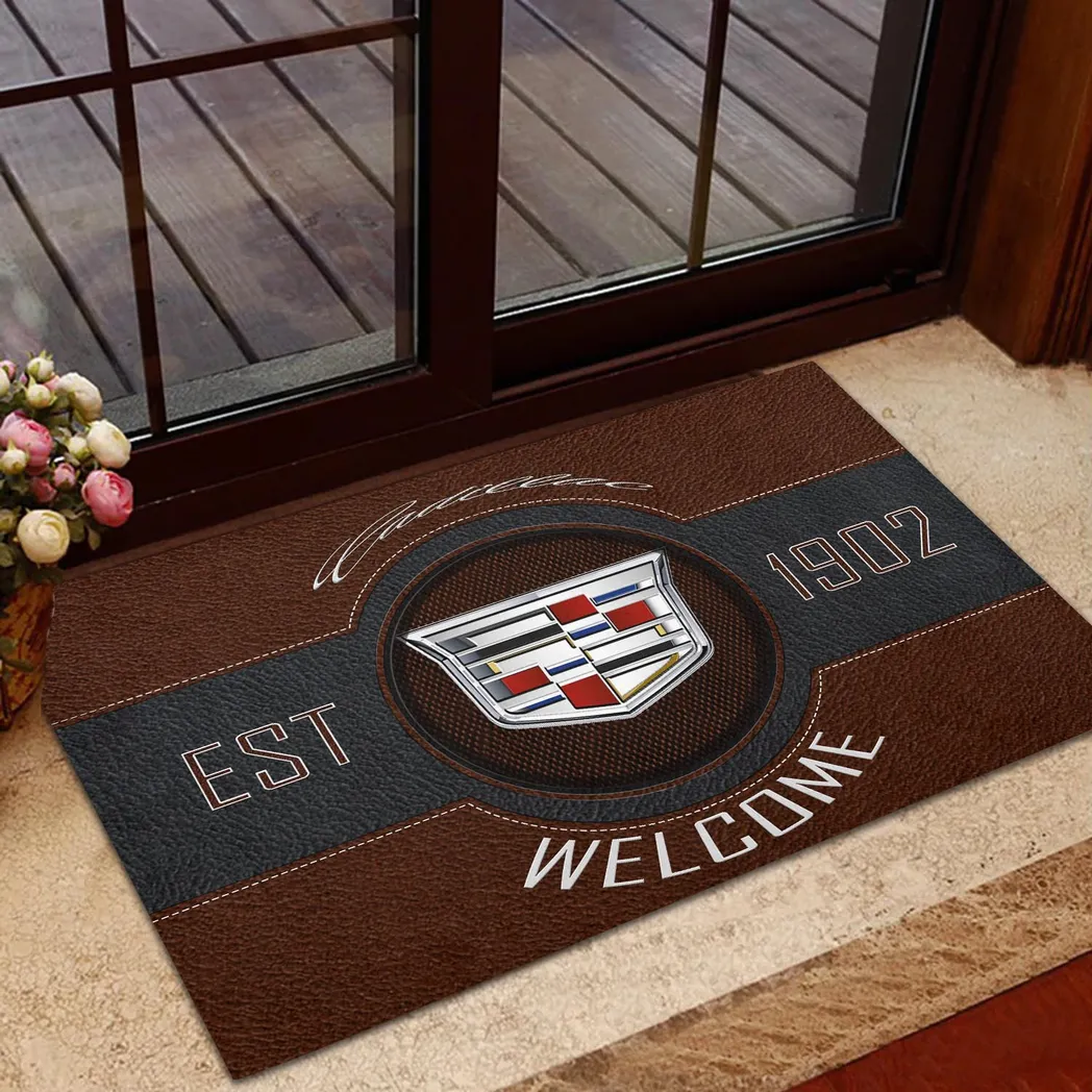 Cadillac Doormat, Gift For Cadillac Lovers, Gift For Him, Husband, Boyfriend CAR16902262508 - Brown