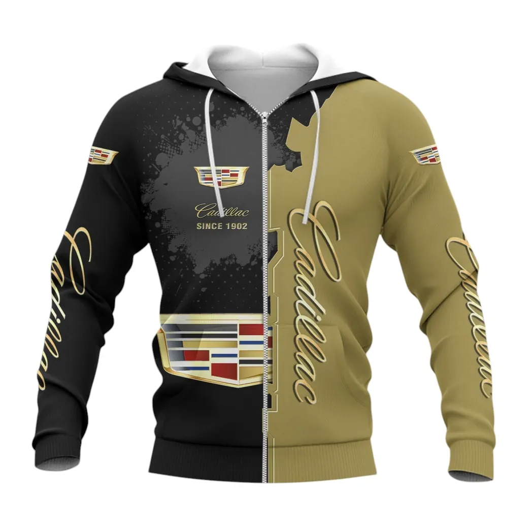 Cadillac Zipper Hoodie, Gift For Cadillac Lovers, Gift For Him, Husband, Boyfriend CAR44021725010-3