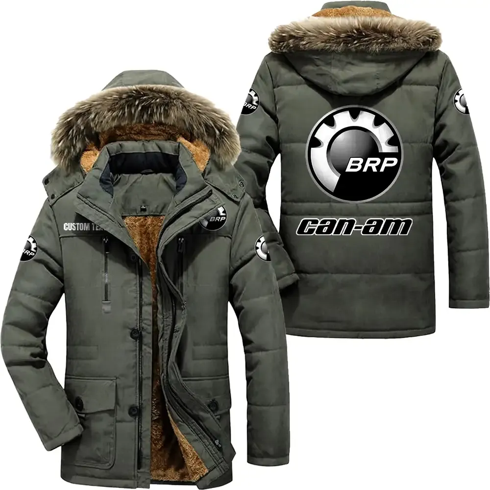 Can Am Parka hoodie CAR7002082061, CAR All Over Print Parka hoodie - Army Green