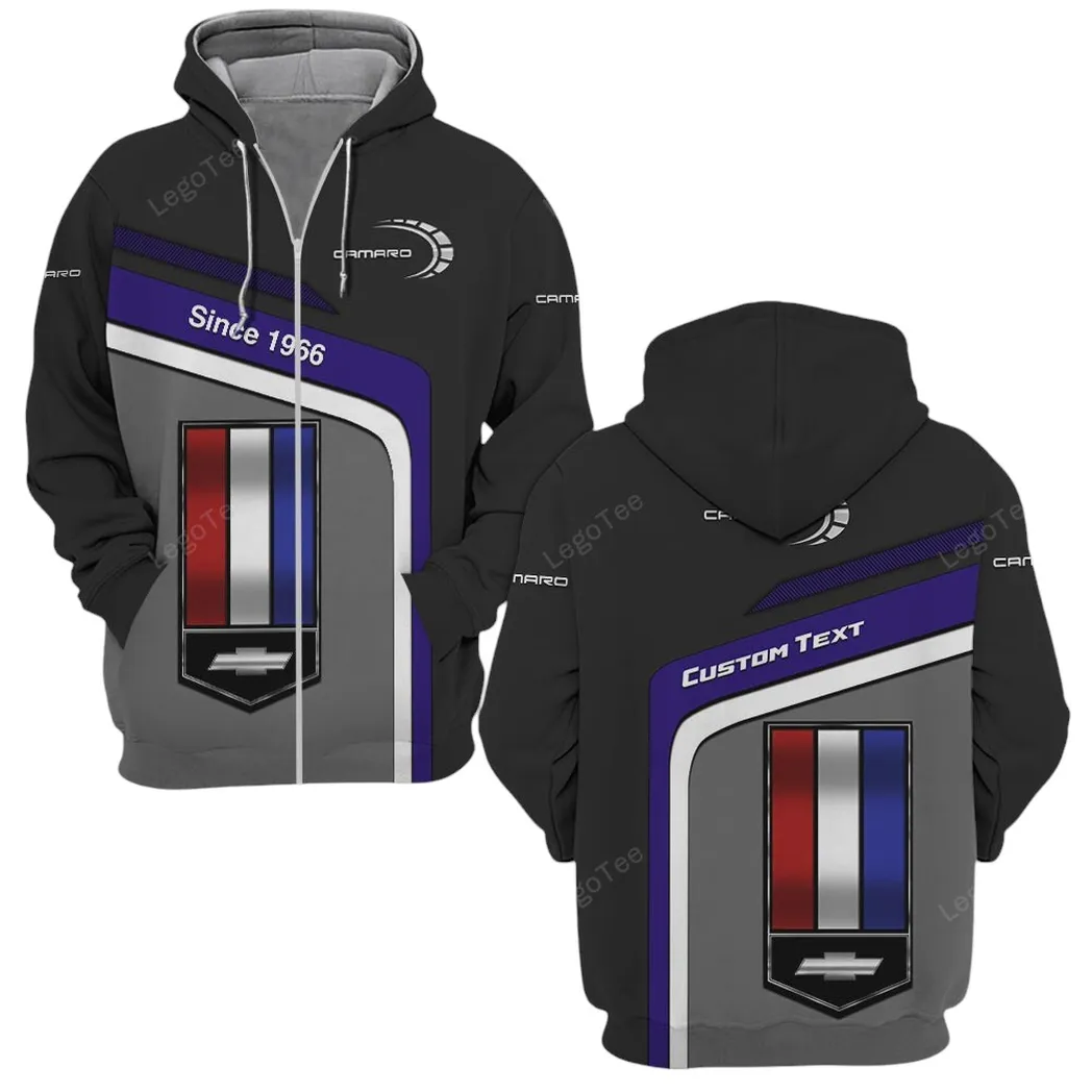 Chevrolet Camaro Zipper Hoodie, Gift For Chevrolet Camaro Lovers, Gift For Him, Husband, Boyfriend CAR11103032512