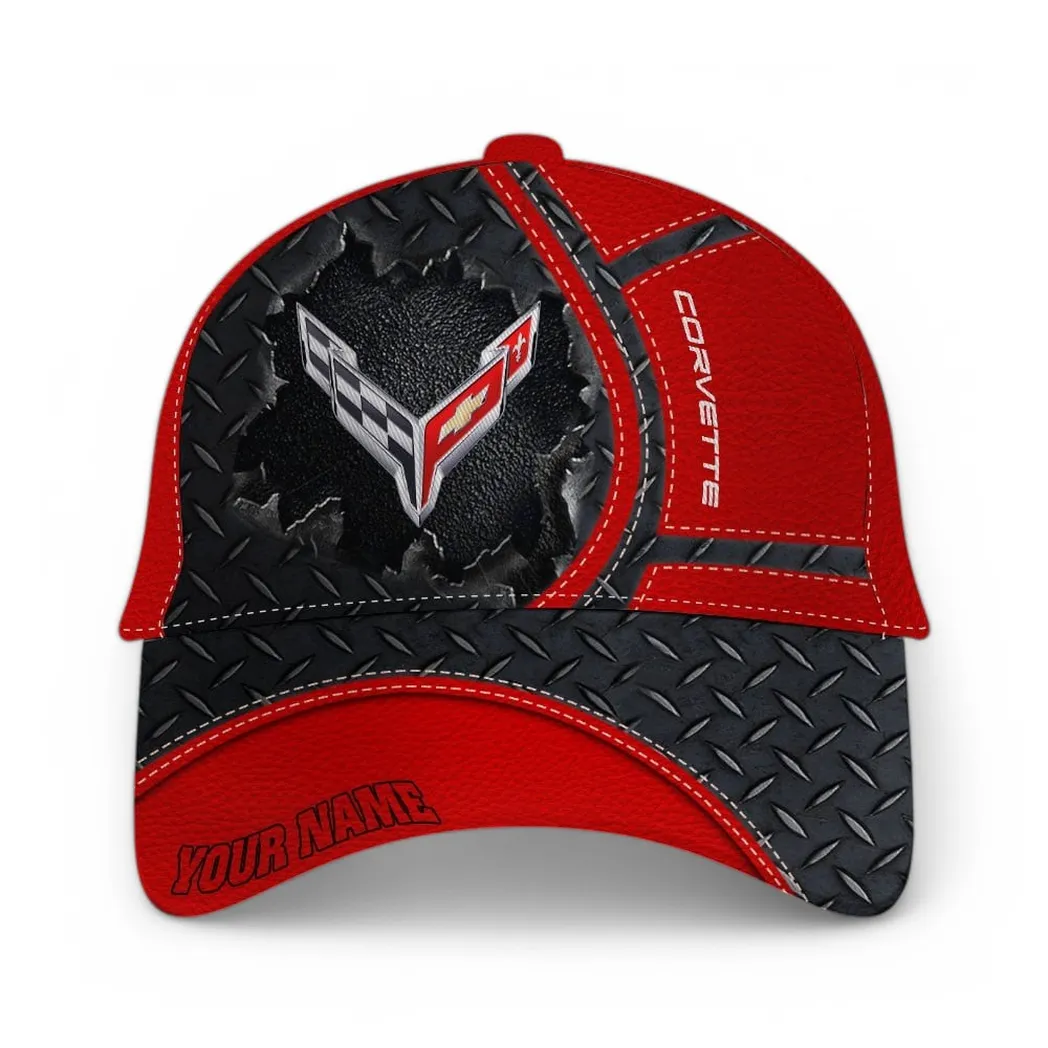 Chevrolet Corvette Classic Cap, Gift For Chevrolet Corvette Lovers, Gift For Him, Husband, Boyfriend - Red CAR49021825011-6