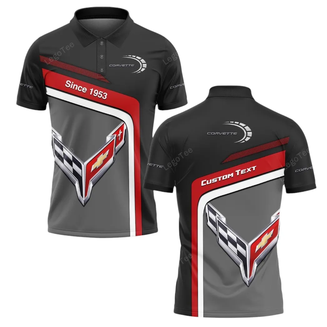 Chevrolet Corvette Polo Shirt, Gift For Chevrolet Corvette Lovers, Gift For Him, Husband, Boyfriend CAR11103032513