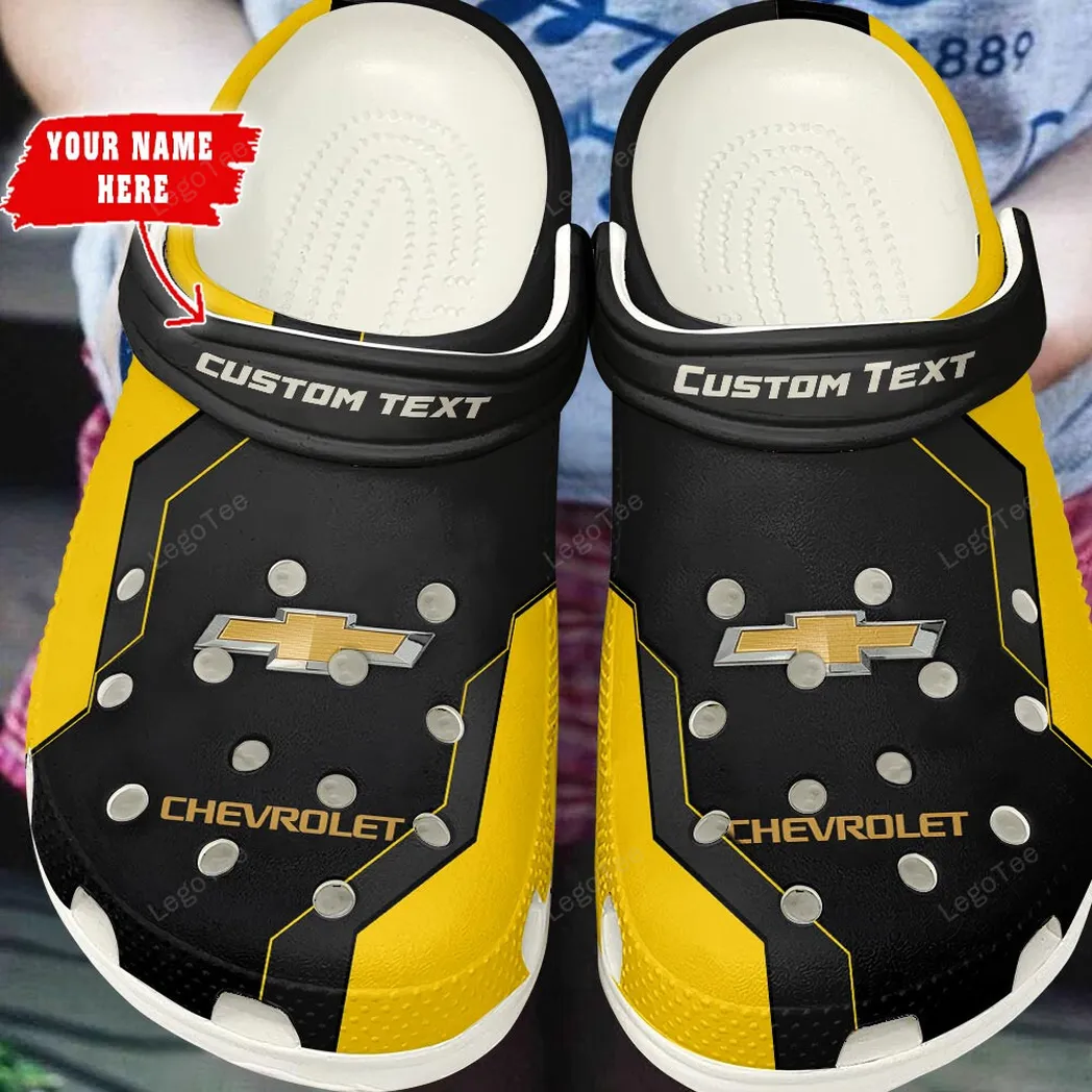 Chevrolet Crocs, Gift For Chevrolet Lovers, Gift For Him, Husband, Boyfriend - Yellow CAR140021225561-8