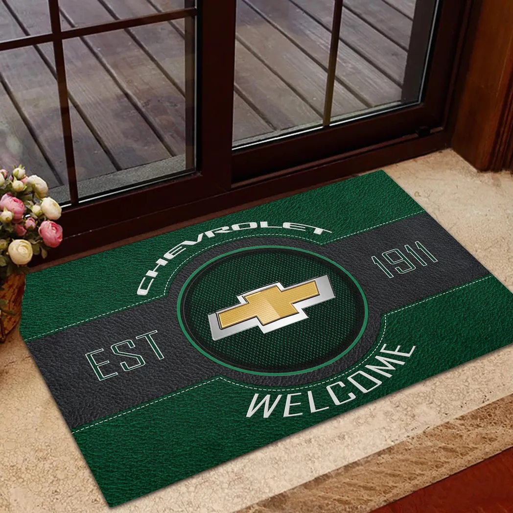 Chevrolet Doormat, Gift For Chevrolet Lovers, Gift For Him, Husband, Boyfriend CAR16902262509 - Green